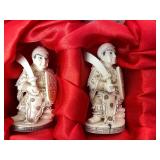 Outstanding Large Vintage Oriental Carved Bone Chess Set w/Case