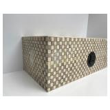 Outstanding Large Vintage Oriental Carved Bone Chess Set w/Case