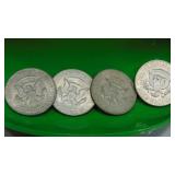 1967, 1968D, 2-1969D Kennedy Half Dollars