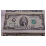3- 2 Dollar Bills, 1953A, 2-1976