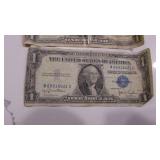 3- 1 Dollar Silver Certificates, 2-1957A (1-asis), 1953D
