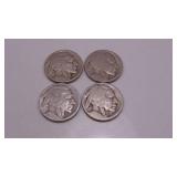 4-Buffalo Head Nickels