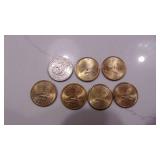 6-2000P Sacagawea Dollar and 1979D Susan B. Anthony Dollar