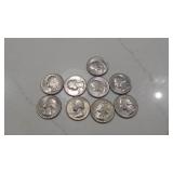 9-Bicentennial 1776-1976D Quarters