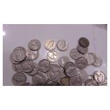 DWT 257.7 1965 and Before Jefferson Nickels