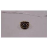 Size 9 Ring Gold over Sterling, 5.4DWT