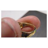 Size 9 Ring Gold over Sterling, 5.4DWT
