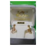 Black Hills 14Kt Gold Clip Earnings, .56 DWT