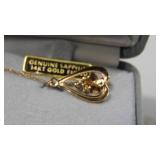 Sapphire 14Kt Gold Filled Necklace