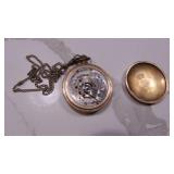 Elgin Gold Filled 15 Jewels Non-Working Pocket Watch and Hamiton Watch Company Pocket Watch (Missing face glass)