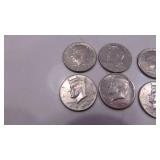 1971,1971D, 1972D, 1973D, 1974D, 1974, 1991D, 1992D, 1998D, 1998P Kenndy Half Dollars