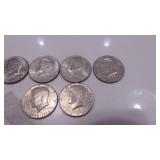 4-1976D and 2-1976 Kenndy Half Dollars