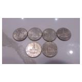 4-1976D and 2-1976 Kenndy Half Dollars