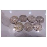 7-Buffalo Head Nickels