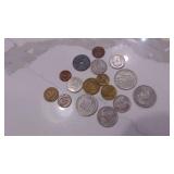 Assorted Belgium and Greek Coins