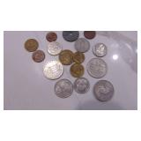 Assorted Belgium and Greek Coins