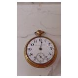 Elgin Gold Filled 15 Jewels Non-Working Pocket Watch and Hamiton Watch Company Pocket Watch (Missing face glass)