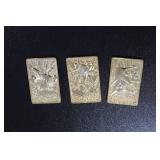 1999 Pokemon Burger King 23K Gold Card Lot | Charizard - Pikachu - Poliwhirl