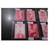 1980 Exhibit Ruby Red Sepia Baseball Card Lot | 10 Cards