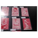 1980 Exhibit Ruby Red Sepia Baseball Card Lot | 10 Cards