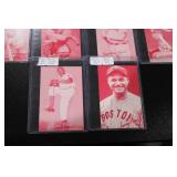 1980 Exhibit Ruby Red Sepia Baseball Card Lot | 10 Cards