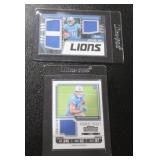 2023 Jahmyr Gibbs & Sam LaPorta Jersey Relic Rookie Card Lot | 2 Rookie Cards