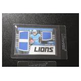 2023 Jahmyr Gibbs & Sam LaPorta Jersey Relic Rookie Card Lot | 2 Rookie Cards