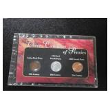 Three Centuries of Pennies Set 2001 The Morgan Mint