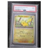 2024 Pokemon 151 5 Pack Mini Tin Pikachu Reverse Holo #025/165 PSA 9