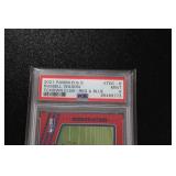 2021 Rookie & Stars TD Club Red/Blue Russell Wilson #8 PSA 9 3/15 | Only 15 Exist!