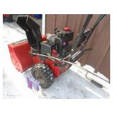 Murray 5 hp 22 snow blower with electric start. Used condition. Tested & works. As shown.