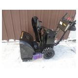 Poulan Pro 24/9 snow blower with electric start. Used condition. Tested & works. As shown.