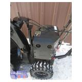 Poulan Pro 24/9 snow blower with electric start. Used condition. Tested & works. As shown.