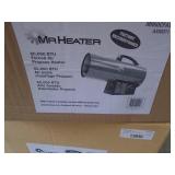 Mr Heater factory recondition 60000 btu forced air propane heater with hose & regulator. As new. As shown.
