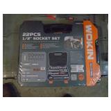 New Workin 22 piece 1/2 socket set. Metric. Sealed box. As shown.
