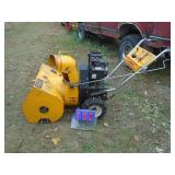 Snow Flite 524 snow blower. Used condition. Tested & works. As shown.