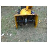 Snow Flite 524 snow blower. Used condition. Tested & works. As shown.