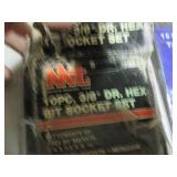 10pc 3/8in hex bit socket set plus ...