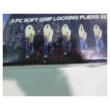 5pc Soft grip locking pliers vice g...