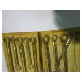 3 sets of 5pc SAE combination wrenc...