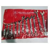 11pc SAE combination wrench set wit...