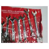 11pc SAE combination wrench set wit...