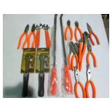 Variety of pliers and interchangeab...
