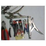 Vise grips locking pliers, crescent...