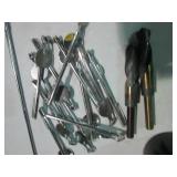 Blackened drill bits with case, hea...