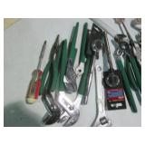 Assorted lot of channel locks, diag...