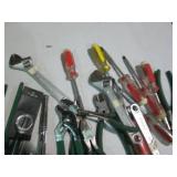Assorted lot of channel locks, diag...