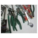 Assorted lot of channel locks, diag...