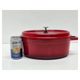 Like-New SWISS PRO Cast Iron Enamel Dutch Oven