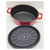 Like-New SWISS PRO Cast Iron Enamel Dutch Oven